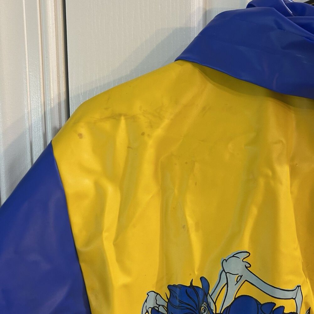 Vintage 1994 Mighty Morphin Power Rangers Kids Vinyl Raincoat Jacket Sz 6 Saban - Picture 11 of 13